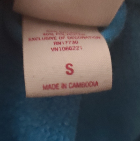 Moschino Blue Hoodie with front zipper and a Hoodie. Size Sm/med can fit a med 2 - Picture 9 of 13